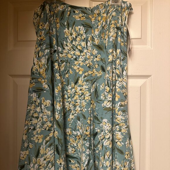Floral A-Line Midi Skirt | Size 16, Lightweight, Summer Boho Style - Picture 1 of 2